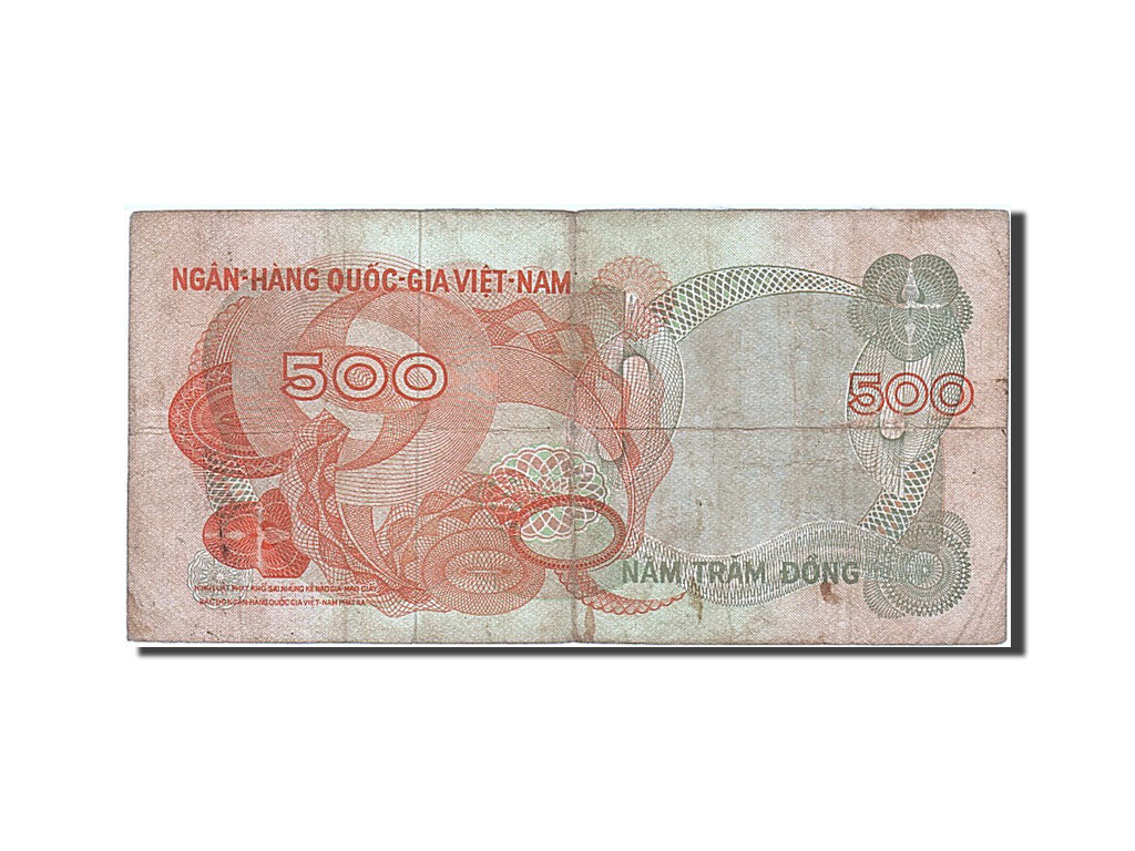 Biljet, Zuid Viëtnam, 500 Dông, 1970, B+