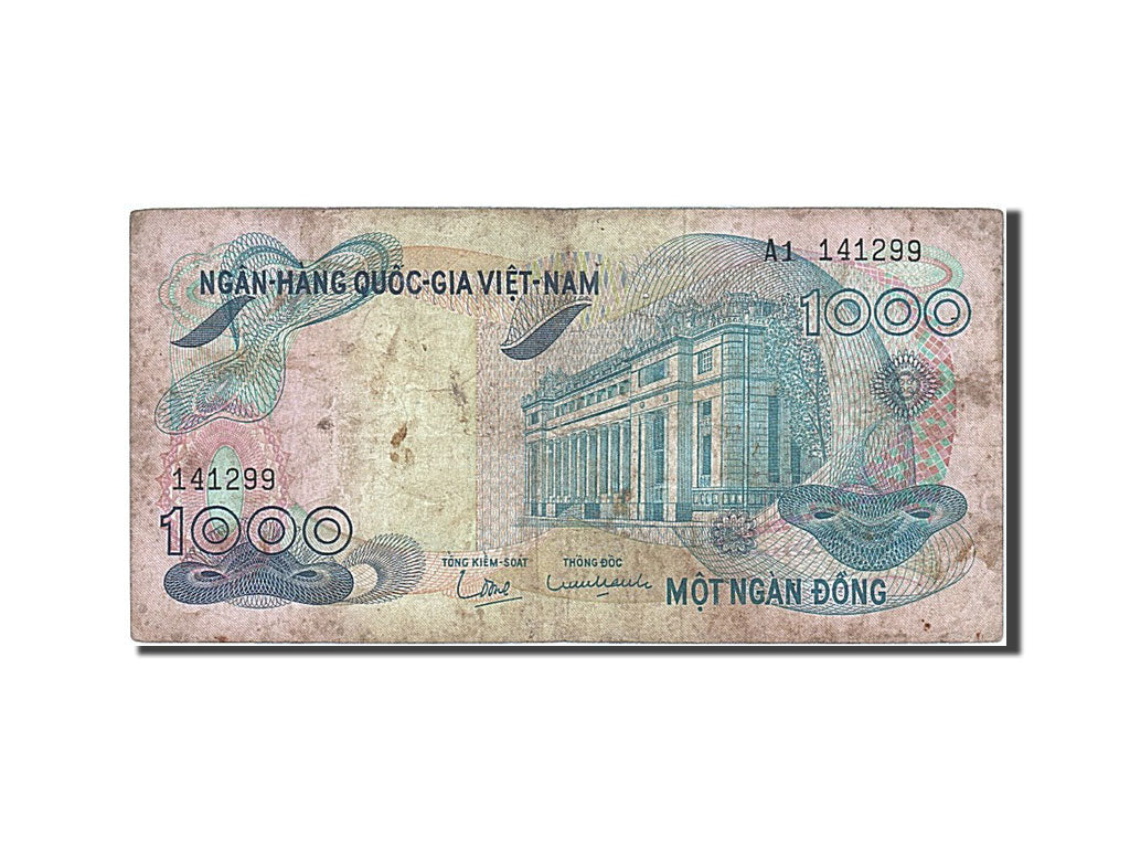 Banknot, Południowy Wiet Nam, 1000 D<ox>ng, 1971, VF(20-25)