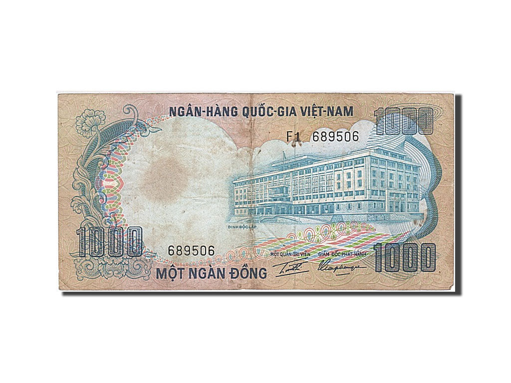 Banconote, Vietnam del Sud, 1000 D<ox>ng, 1972, MB+