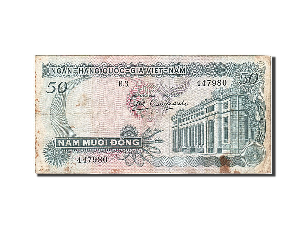 Banconote, Vietnam del Sud, 50 D<ox>ng, 1969, MB