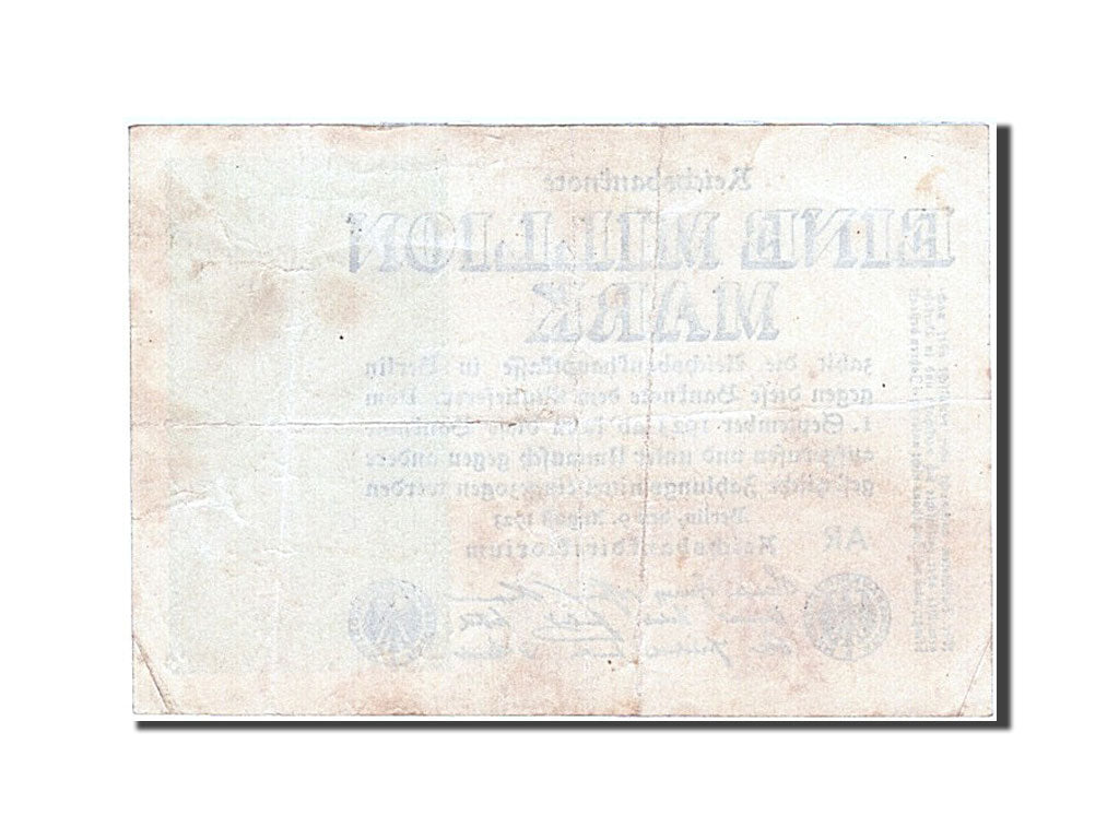 Banknote, Germany, 1 Million Mark, 1923, 1923-08-09, AU(50-53)