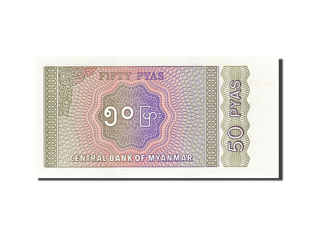 Billet, Myanmar, 50 Pyas, 1994, NEUF
