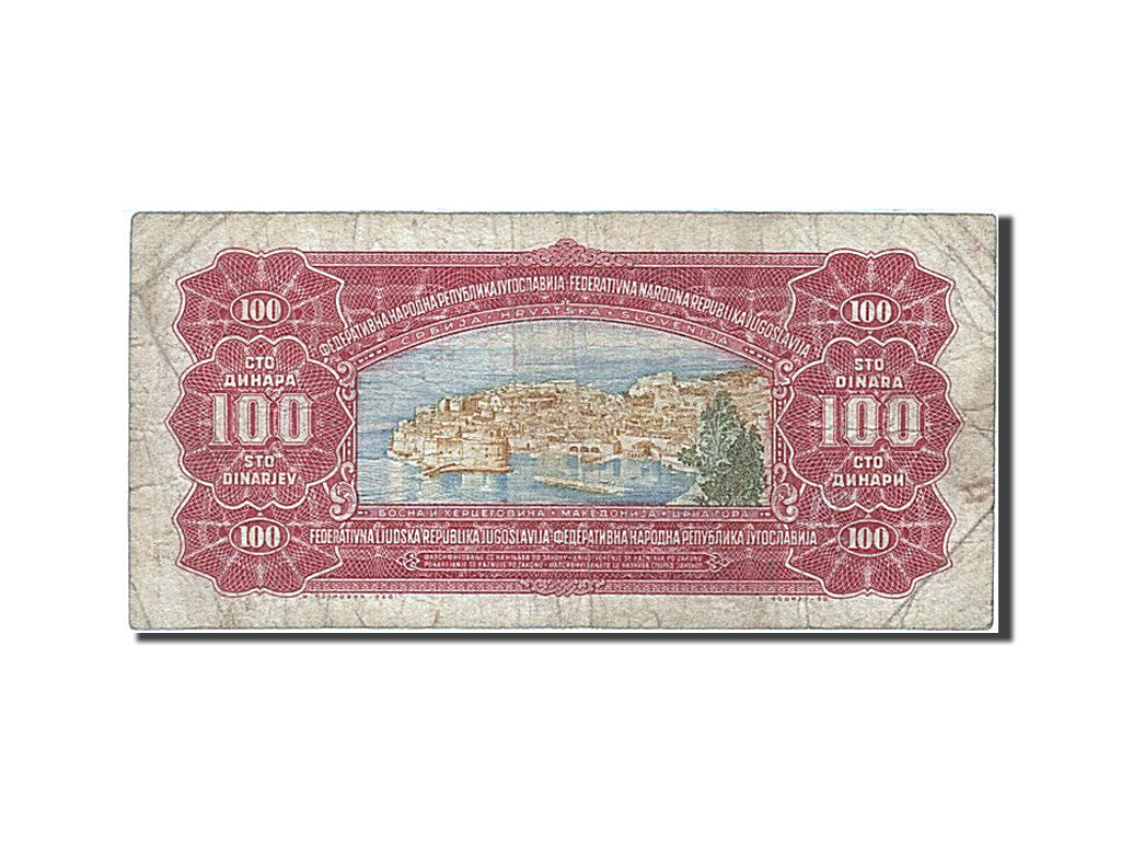 Banknote, Yugoslavia, 100 Dinara, 1955, 1955-05-01, F(12-15)