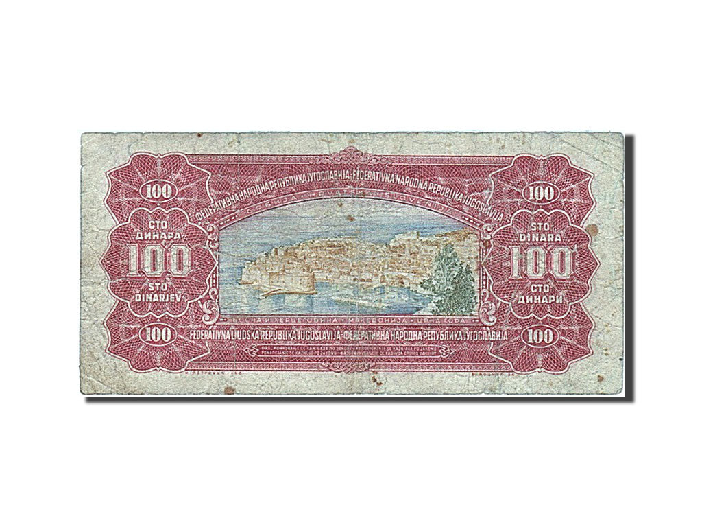 Banknote, Yugoslavia, 100 Dinara, 1955, 1955-05-01, F(12-15)