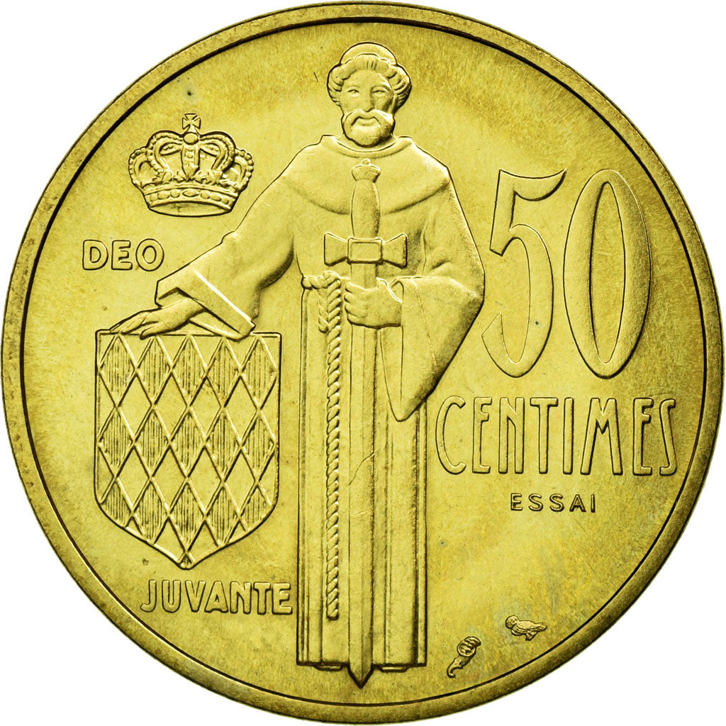 Monaco, 50 Centimes, 1962, Alluminio-bronzo, SPL, Gadoury:148