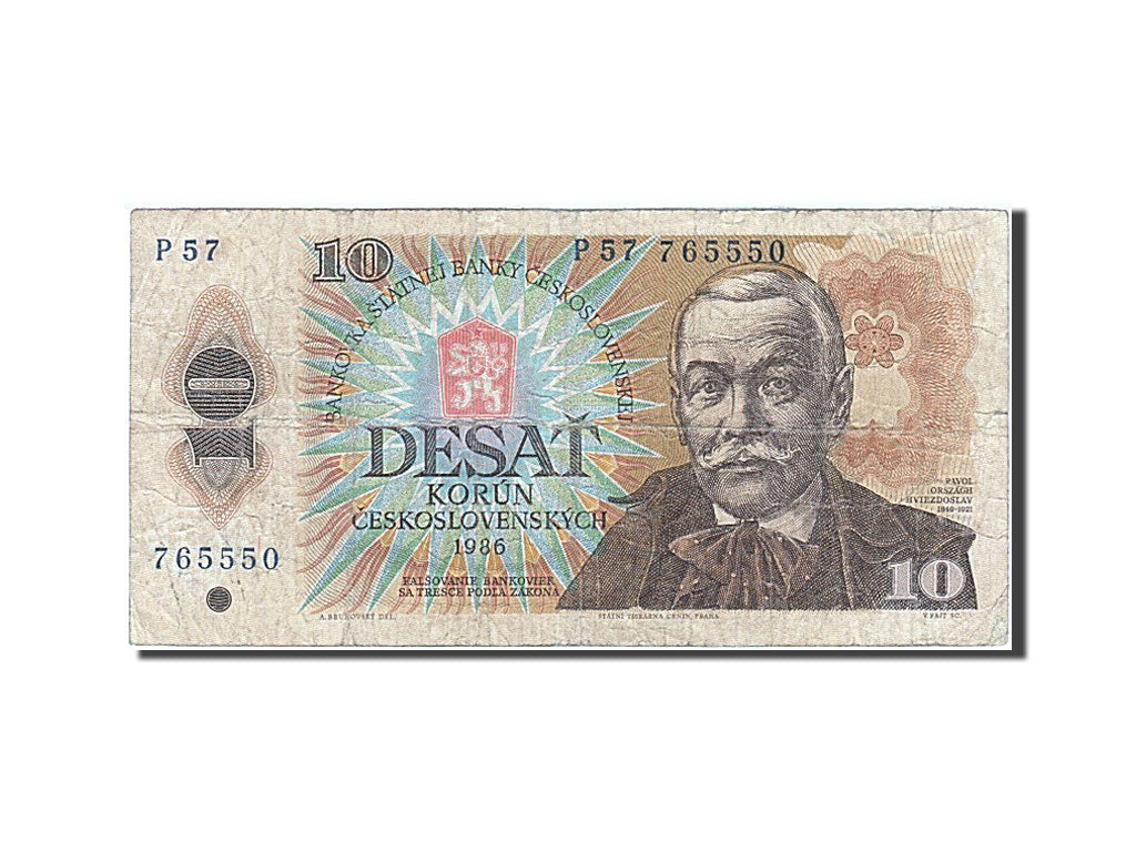 Banknote, Czechoslovakia, 10 Korun, 1986, F(12-15)