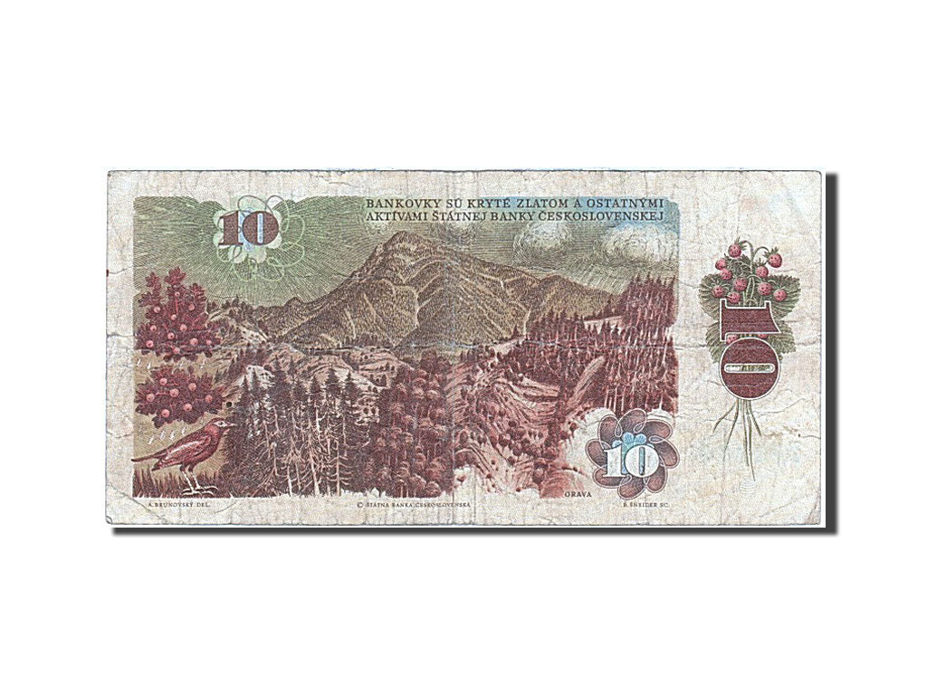 Banknote, Czechoslovakia, 10 Korun, 1986, F(12-15)