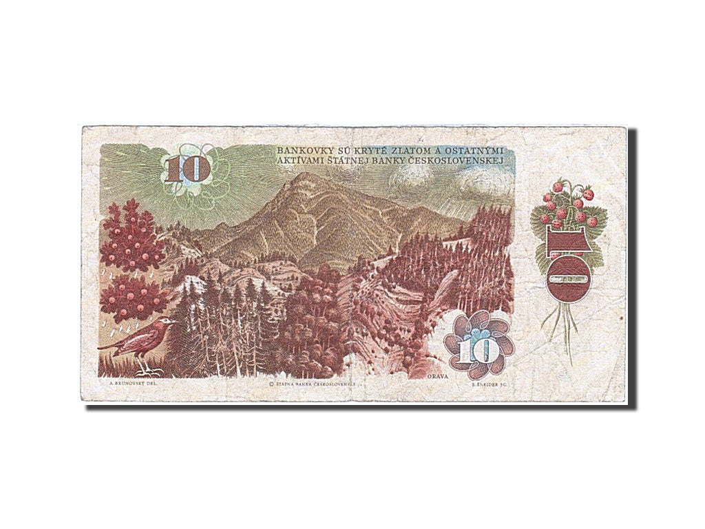 Banknote, Czechoslovakia, 10 Korun, 1986, VF(20-25)