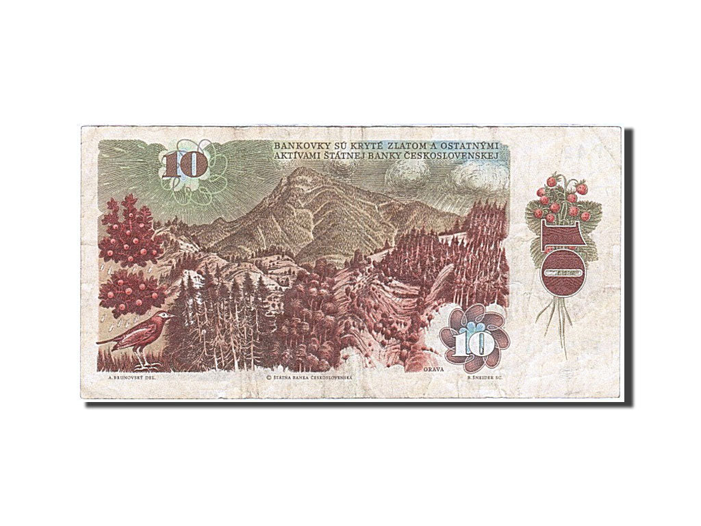 Banknote, Czechoslovakia, 10 Korun, 1986, VF(30-35)