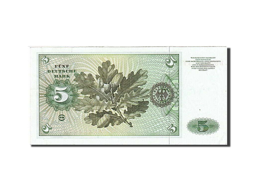 Banknote, GERMANY - FEDERAL REPUBLIC, 5 Deutsche Mark, 1970, 1970-01-02