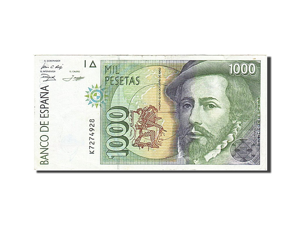 Billete, 1000 Pesetas, 1992, España, 1992-10-12, MBC+