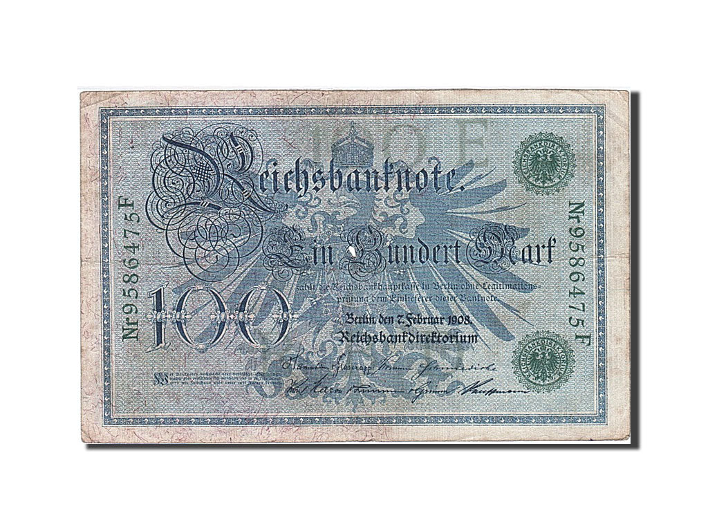 Banknote, Germany, 100 Mark, 1908, 1908-02-07, VF(20-25)