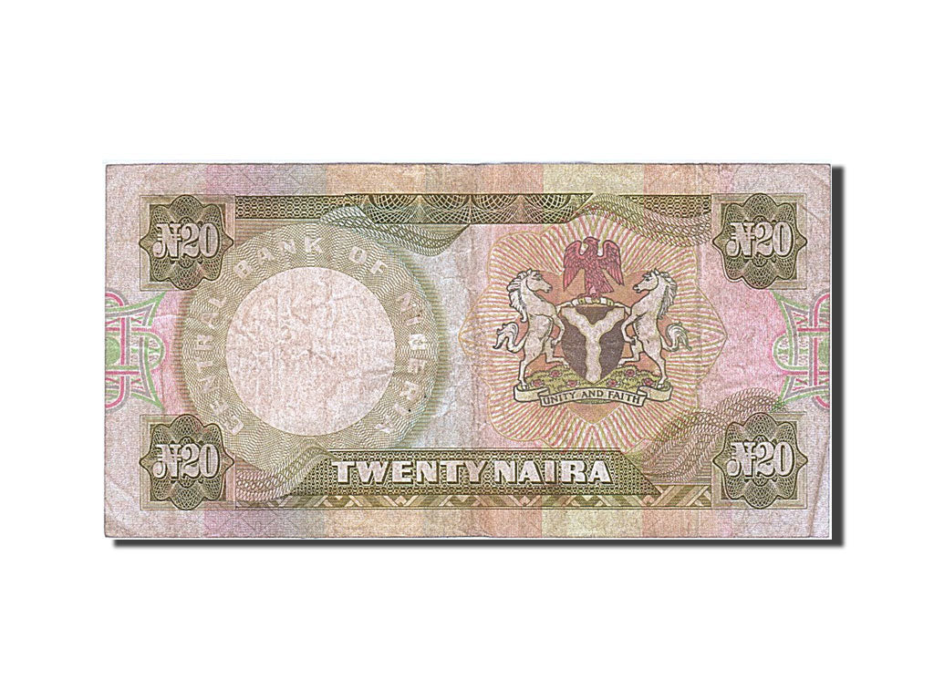 Banknote, Nigeria, 20 Naira, 1977, VF(20-25)