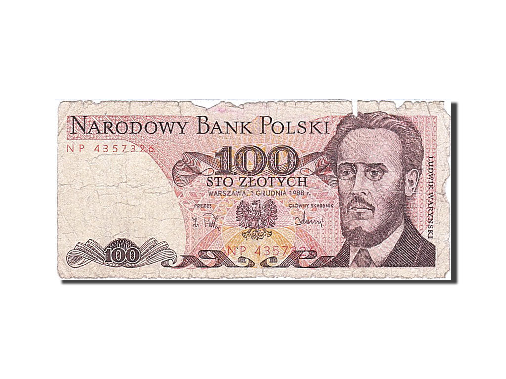 Billet, Pologne, 100 Zlotych, 1988, 1988-12-01, B
