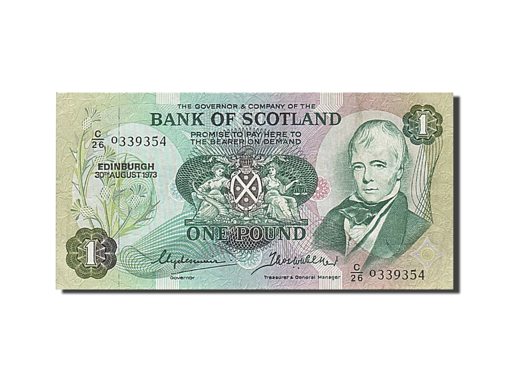 Geldschein, Scotland, 1 Pound, 1973, 1973-08-30, SS+