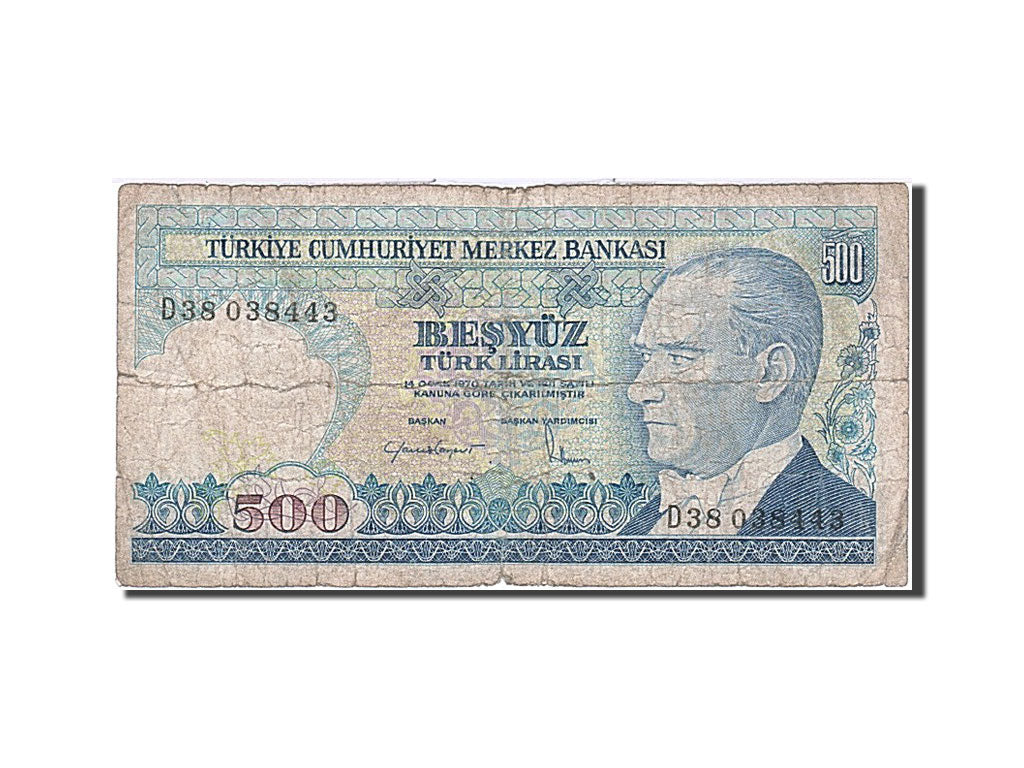 Banconote, Turchia, 500 Lira, 1983, B