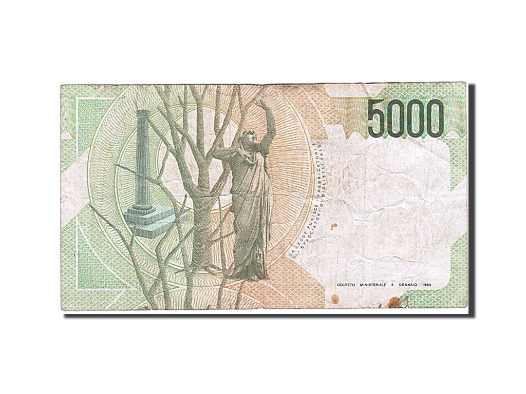 Banknote, Italy, 5000 Lire, 1985, 1985-01-04, F(12-15)