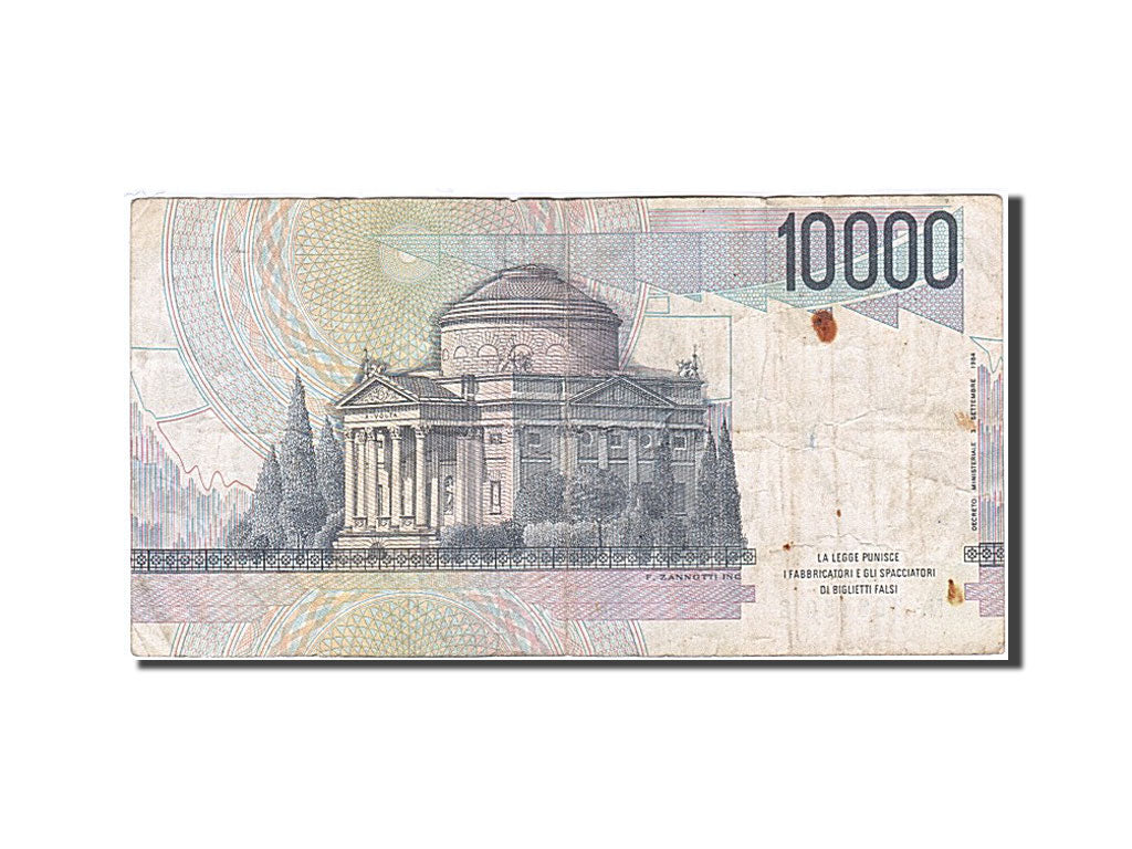Banknote, Italy, 10,000 Lire, 1984, 1984-09-03, VG(8-10)