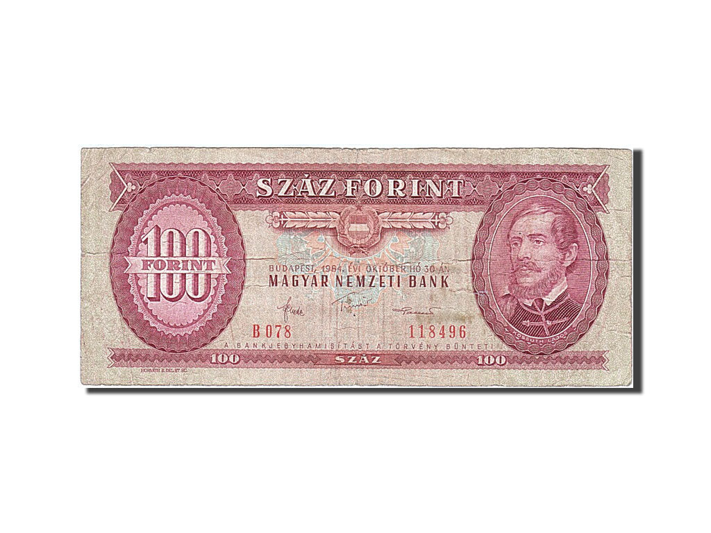 Banknote, Hungary, 100 Forint, 1984, 1984-10-30, F(12-15)