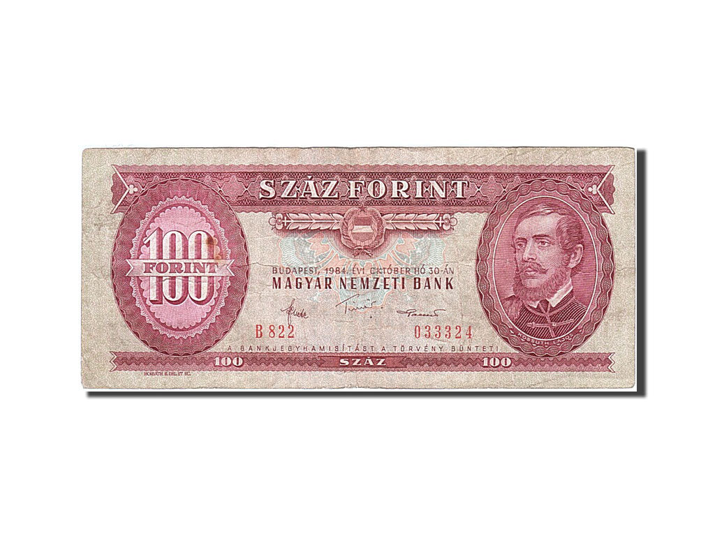 Banknote, Hungary, 100 Forint, 1984, 1984-10-30, VF(30-35)