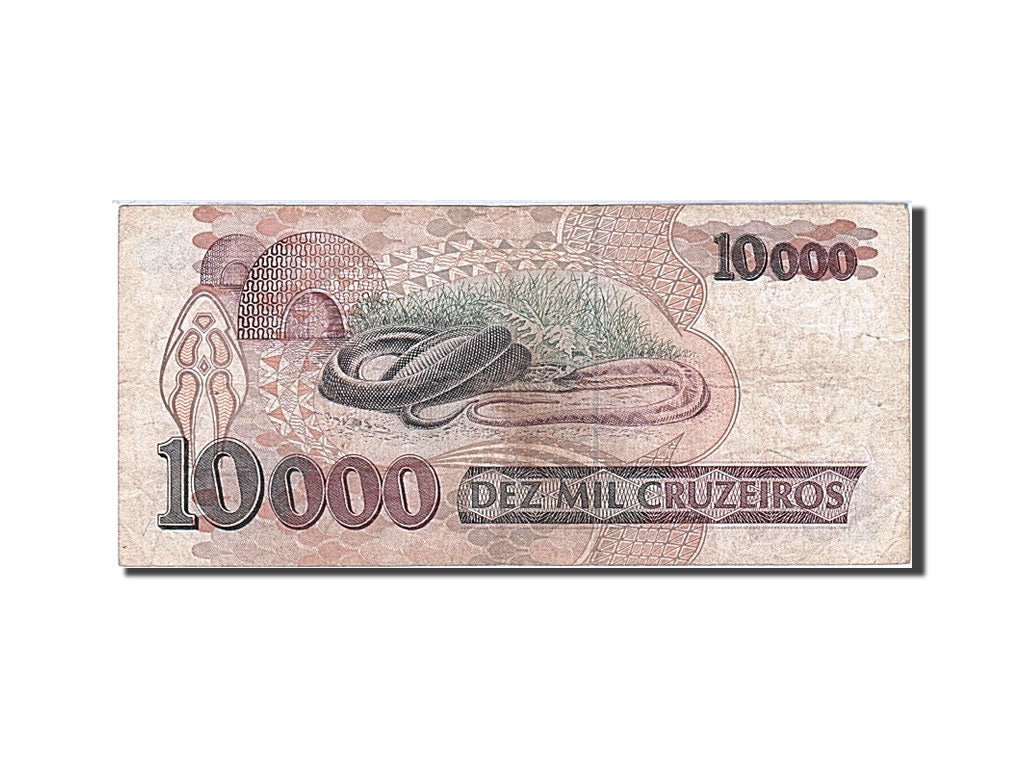 Banknote, Brazil, 10,000 Cruzeiros, 1992, F(12-15)