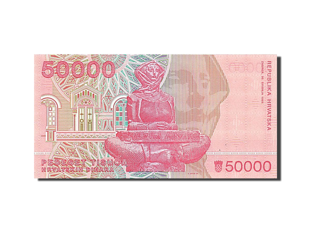 Banknote, Croatia, 50,000 Dinara, 1993, 1993-05-30, UNC(65-70)