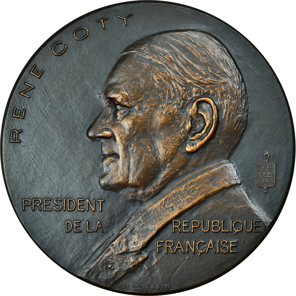 Frankrijk, Medaille, Les Présidents de la République, René Coty, Politics