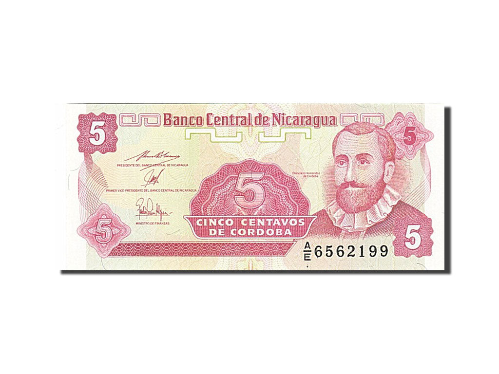 Billete, 5 Centavos, Nicaragua, UNC