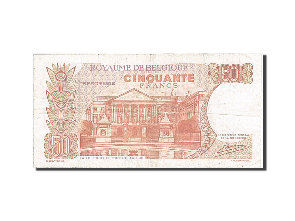 Banknote, Belgium, 50 Francs, 1966, 1966-05-16, EF(40-45)