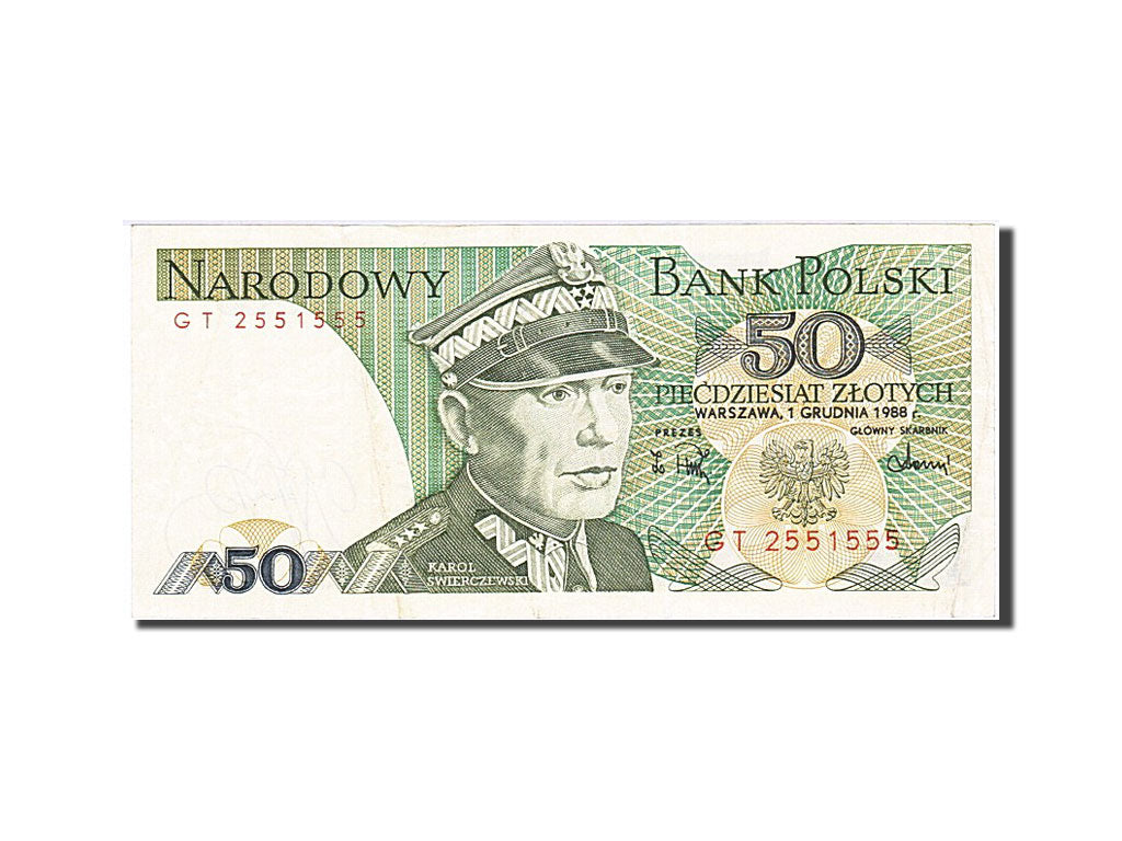 Banknote, Poland, 50 Zlotych, 1988, 1988-12-01, AU(50-53)