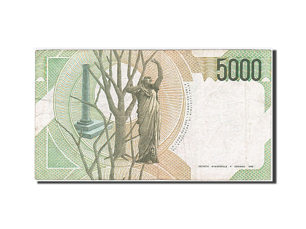 Banknote, Italy, 5000 Lire, 1985, 1985-01-04, VF(20-25)