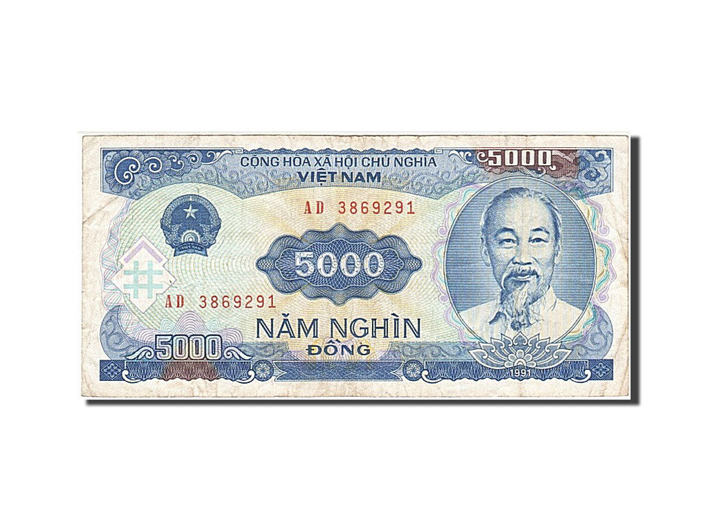 Banknote, Viet Nam, 5000 D<ox>ng, 1991, VF(30-35)