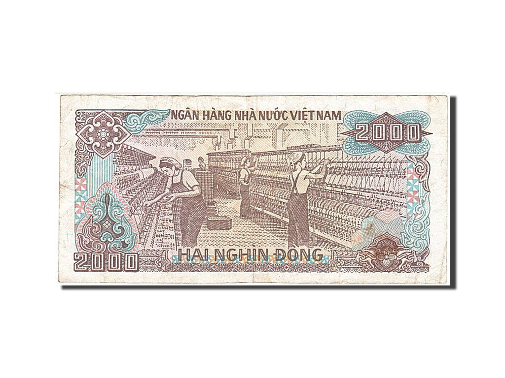 Banknote, Viet Nam, 2000 Dông, 1988, VF(20-25)