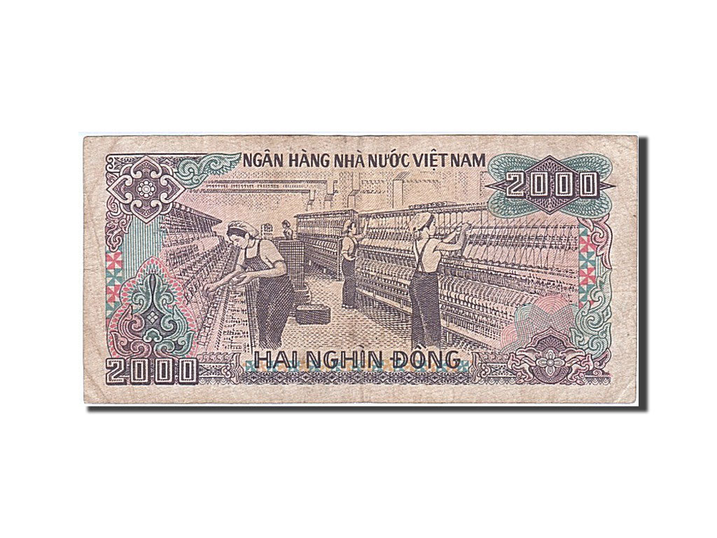 Banknote, Viet Nam, 2000 Dông, 1988, VF(20-25)