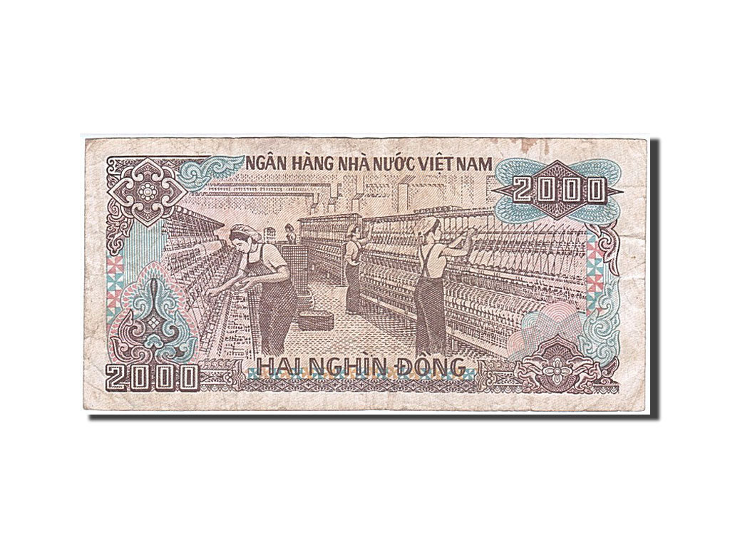 Banknote, Viet Nam, 2000 Dông, 1988, VF(20-25)