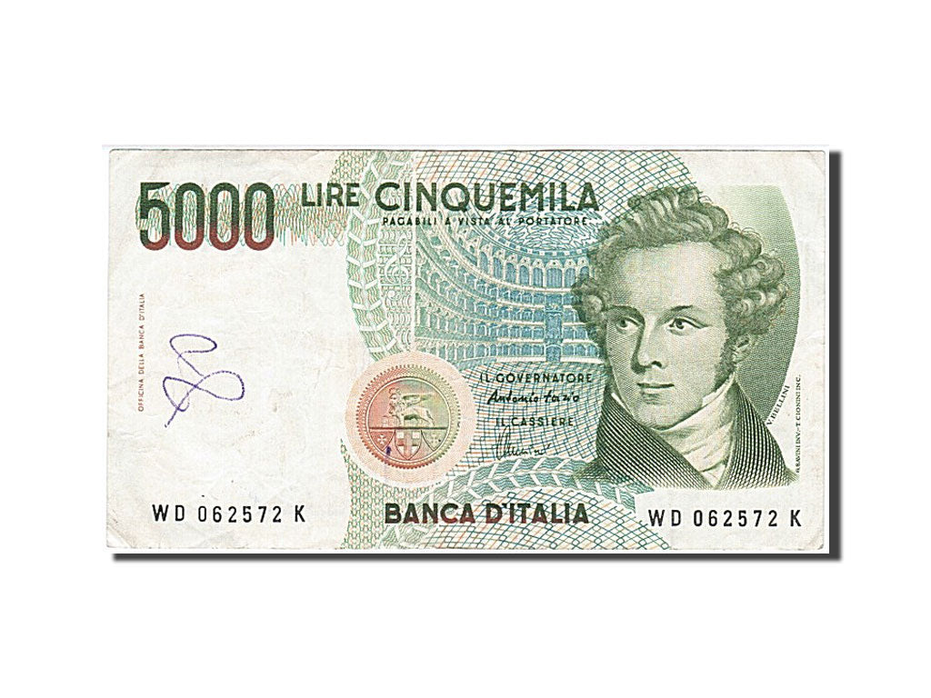 Banknote, Italy, 5000 Lire, 1985, 1985-01-04, VF(30-35)