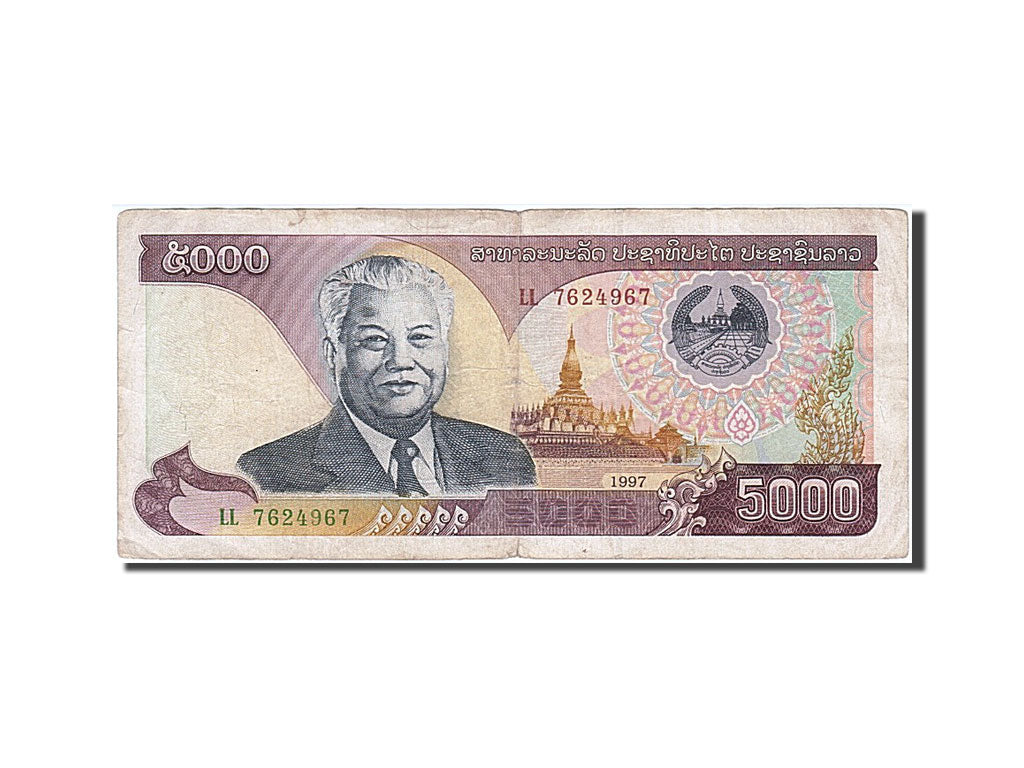 Banconote, Laos, 5000 Kip, 1997, MB