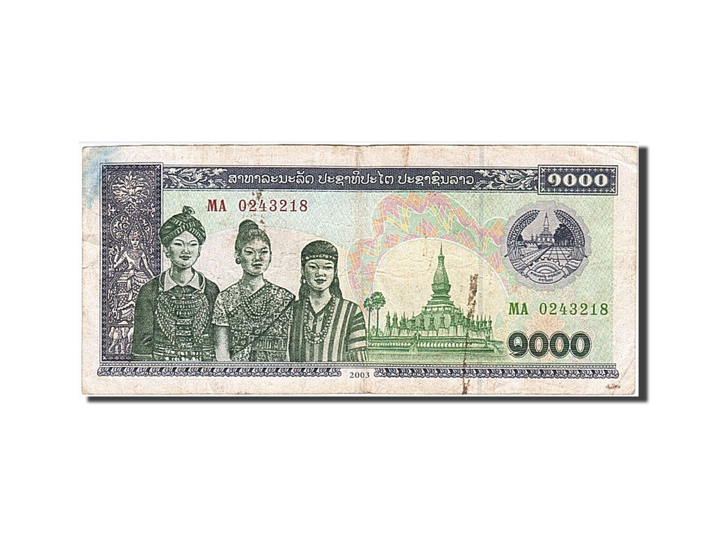 Banconote, Laos, 1000 Kip, 2003, MB