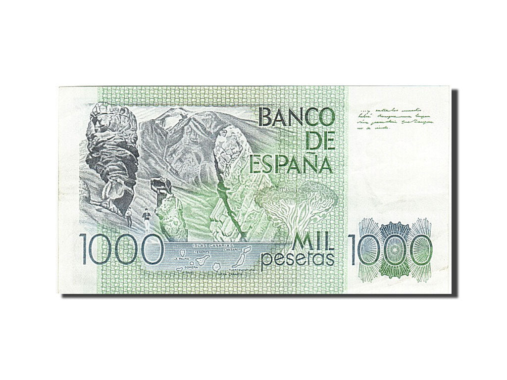 Biljet, Spanje, 1000 Pesetas, 1979, 1979-10-23, SUP