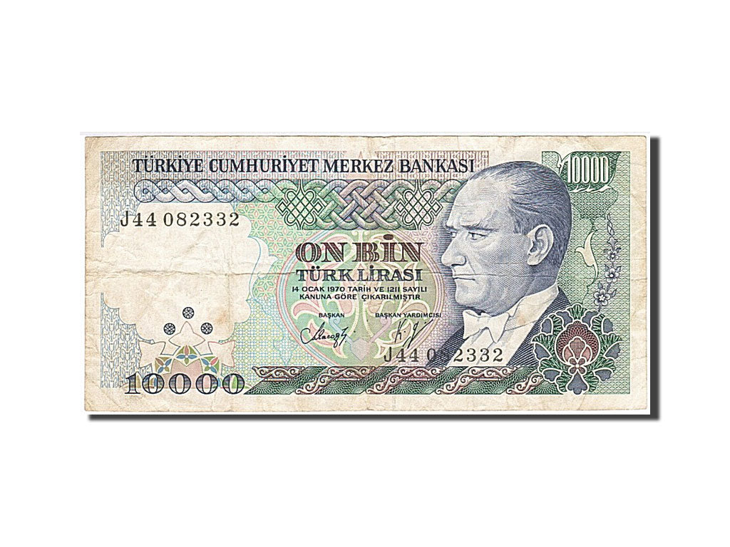 Billet, Turquie, 10,000 Lira, 1970, 1970-01-14, TB+