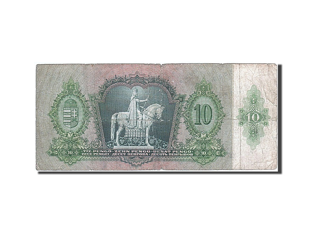 Geldschein, Ungarn, 10 Pengö, 1936, 1936-12-22, SGE+