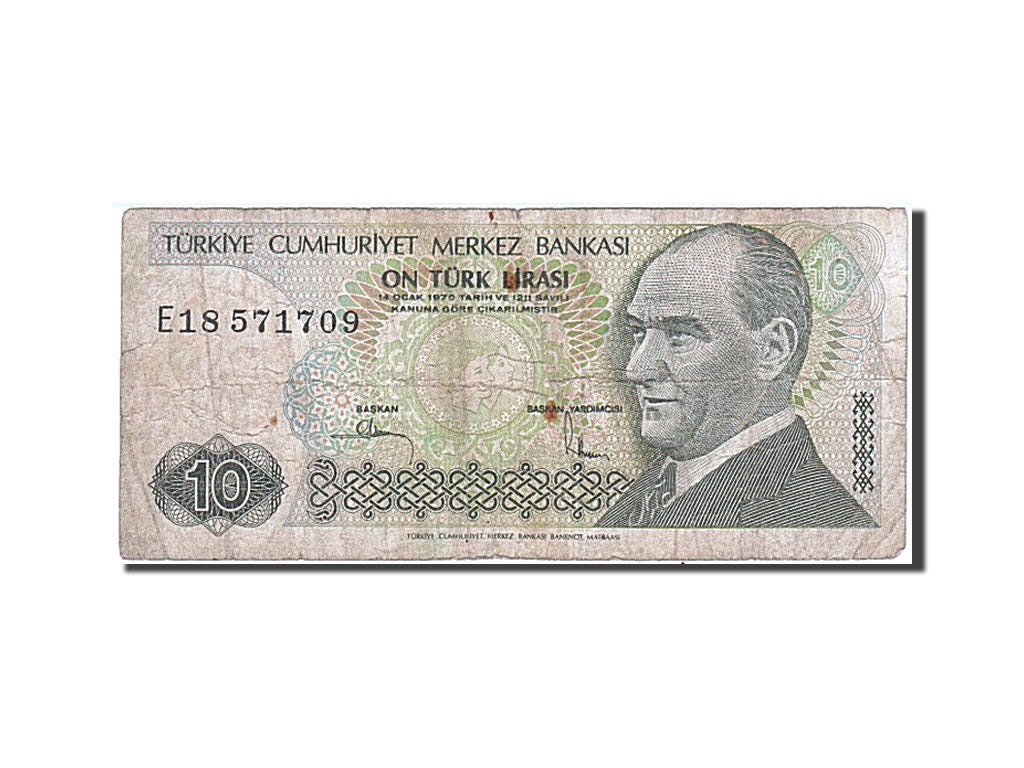 Banconote, Turchia, 10 Lira, 1979, B