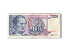 Banconote, Iugoslavia, 5000 Dinara, 1985, 1985-05-01, MB