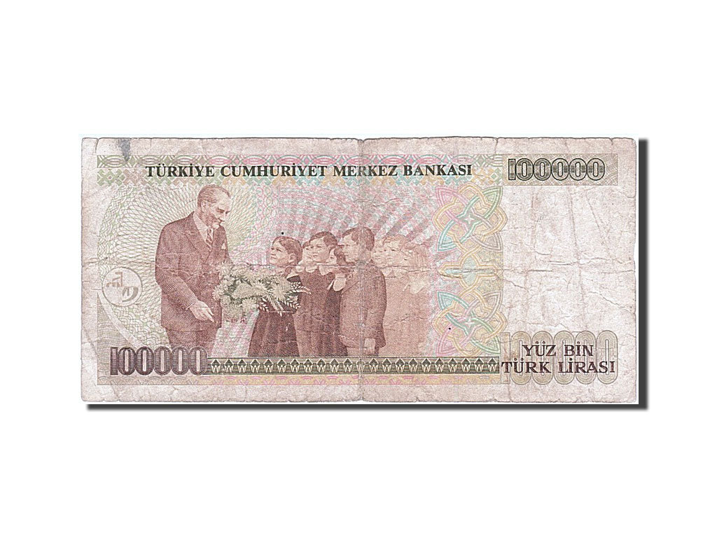 Banknot, Turcja, 100,000 Lira, 1997, F(12-15)