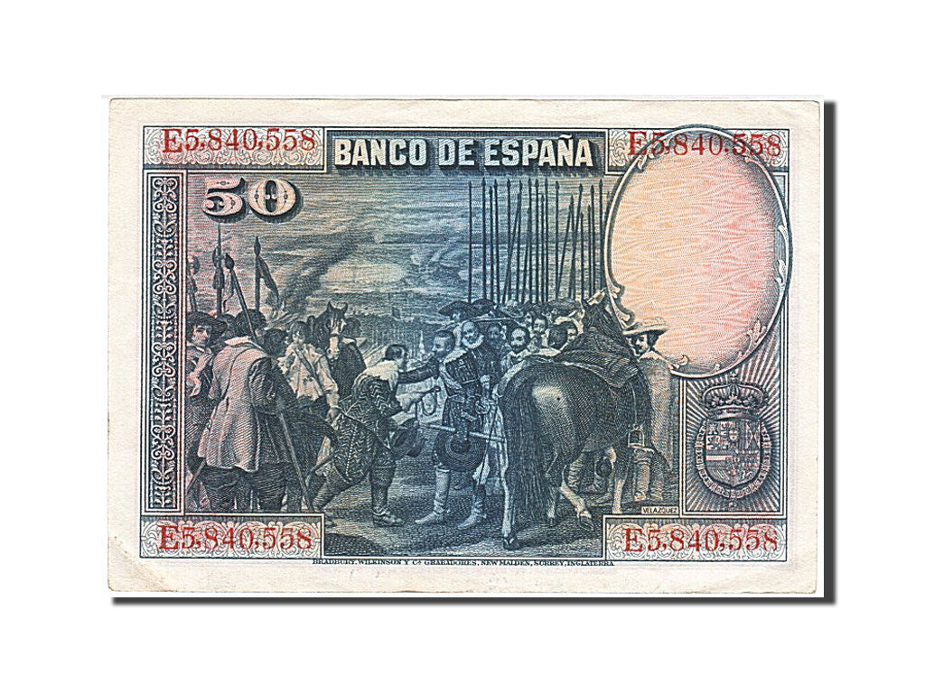 Banconote, Spagna, 50 Pesetas, 1928, 1928-08-15, SPL-