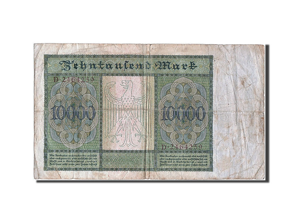 Billete, 10,000 Mark, 1922, Alemania, 1922-01-19, RC