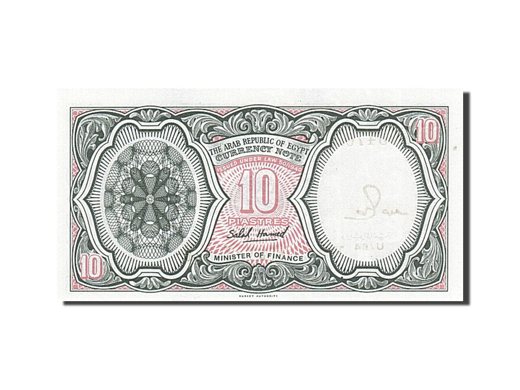 Banknote, Egypt, 10 Piastres, UNC(65-70)