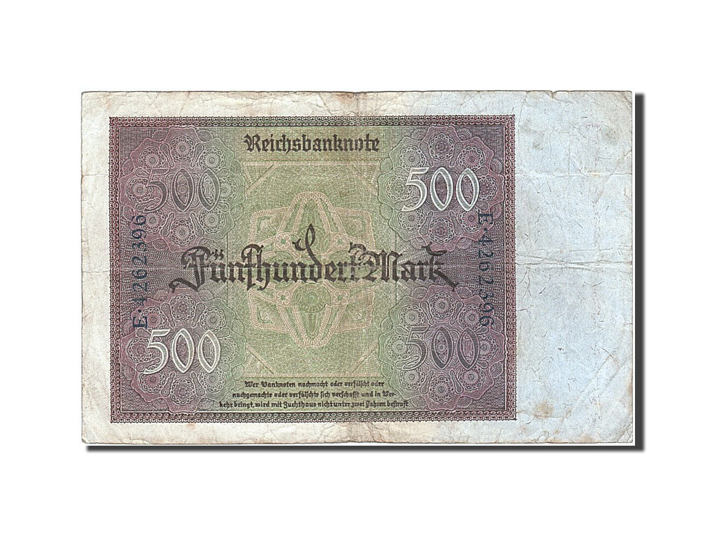 Biljet, Duitsland, 500 Mark, 1922, 1922-03-27, TTB