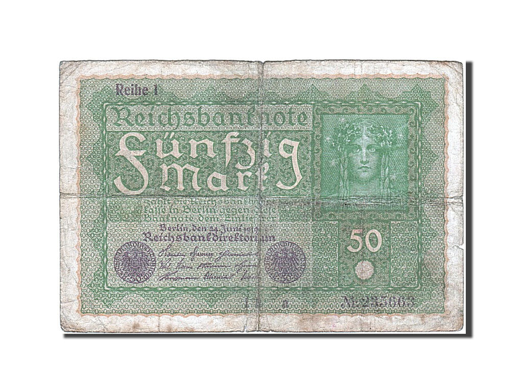 Biljet, Duitsland, 50 Mark, 1919, 1919-06-24, B