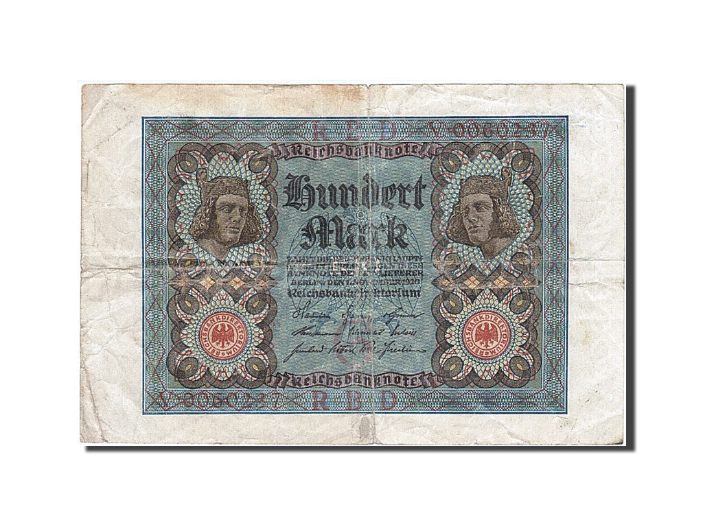 Billete, 100 Mark, 1920, Alemania, 1920-11-01, BC